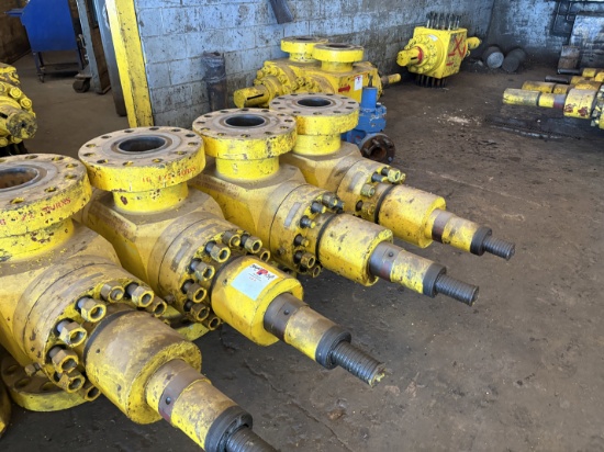 (3x$) 7-1/16 10k frac valves, field ready