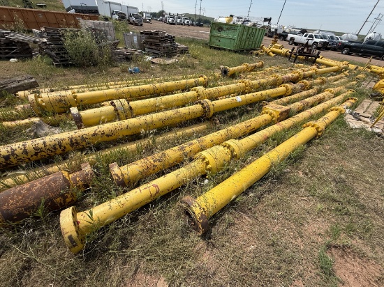 LOT OF (40+) 7-1/16 10M 2 THRU 20 SPOOLS, (1) TEE & SPACER FLANGES