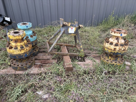 (3) 7-1/16 x 16 spacer spools w/ (3) 7 x 4 adapter spools
