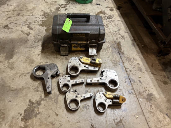 Set of (6) hexpro hydraulic torque wrenches