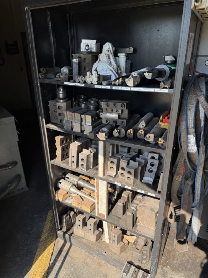 Lot w/ (50+) CNC LATHE CUTTING TOOLS, ADAPTERS, JAWS, BARS, & RELATED