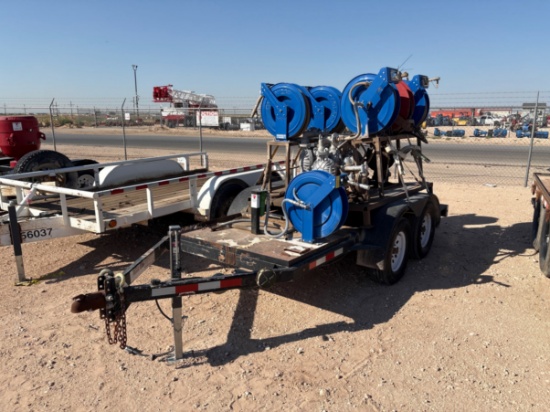 2014 VALLEY 10.5 X 4.5 T/A BUMPER PULL GREASE PUMP TRAILER
