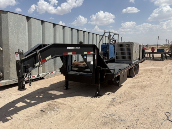 2008 TOPH STS 24 x 101 t/a gooseneck grease injection trailer