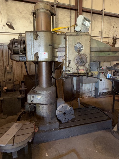 AMERICAN TOOL WORKS 4FT. 13 COL. RADIAL ARM DRILL PRESS