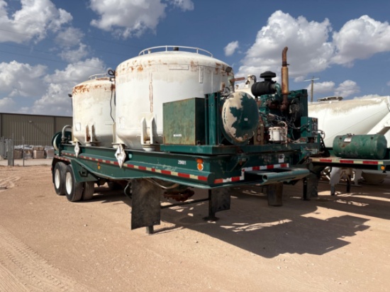 2-pod T/A dry bulk tank trailer