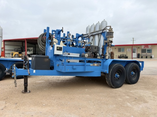 3-station closing unit mtd on a 2019 Lamar 12 x 80 t/a bumper pull trailer