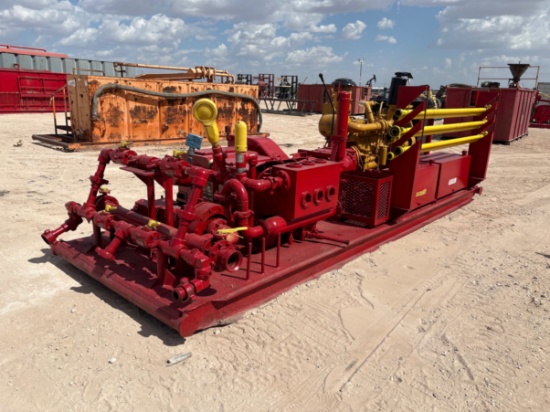 National Oilwell JWS-185 triplex well service pump