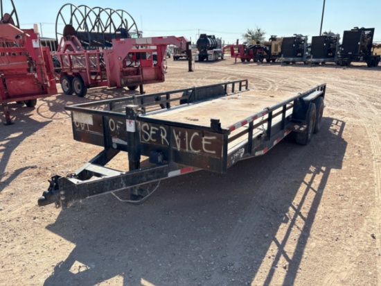 2018 LAMR 20 x 7 t/a bumper pull utility trailer