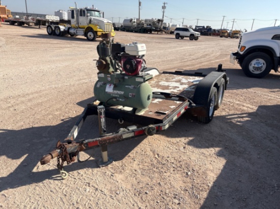 2014 VALLEY INDUSTRIES 10.5 X 57 T/A BUMPER PULL TRAILER