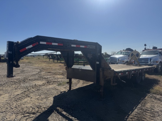 2014 Pj 20' Gooseneck Flatbed Trailer