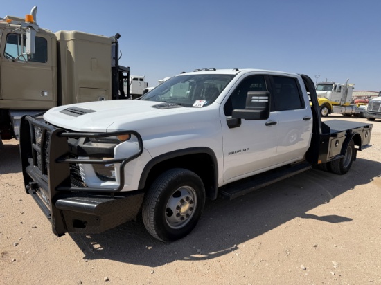 2020 Chevrolet Silverado 3500hd Crew Cab Flatbed Truck, 4x4