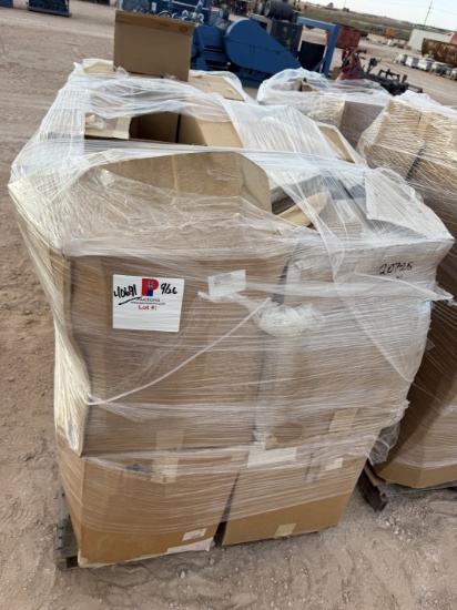 PALLET W/ (QTY. 300+) 4 THRU 5 IF/XH BOX/PIN END THREAD PROTECTORS