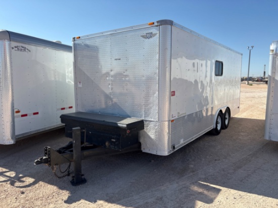 2014 RC TRAILERS 20 X 100 T/A BUMPER PULL DOGHOUSE TRAILER