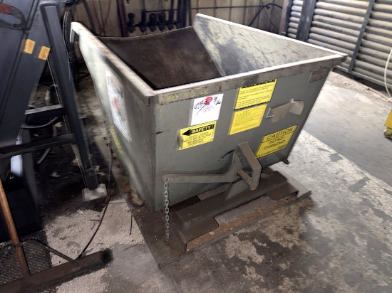 3-4 CUYD SELF-DUMPING METAL HOPPER