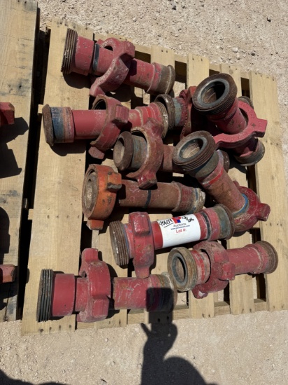 (10 x $) 3 x 1L FIG 1002 10K WP FLOW IRON PUP JOINTS