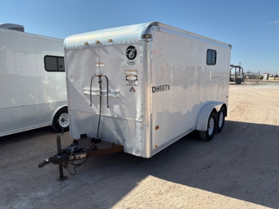 Classic trailers 16 x 7 t/a bumper pull doghouse trailer
