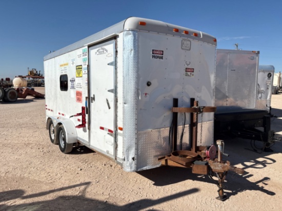 Cargo Craft 16 x 7 T/A Bumper pull doghouse trailer