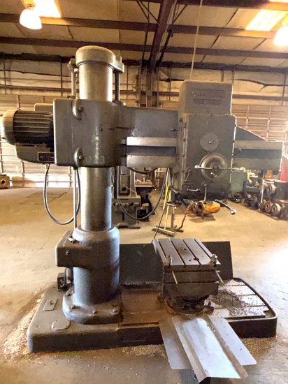 AMERICAN HOLE WIZARD 5FT. 13 COL. RADIAL ARM DRILL PRESS