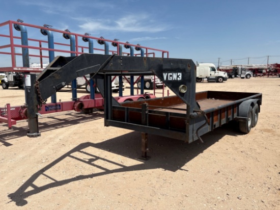 SHOPBUILT 20 x 7 t/a gooseneck trailer