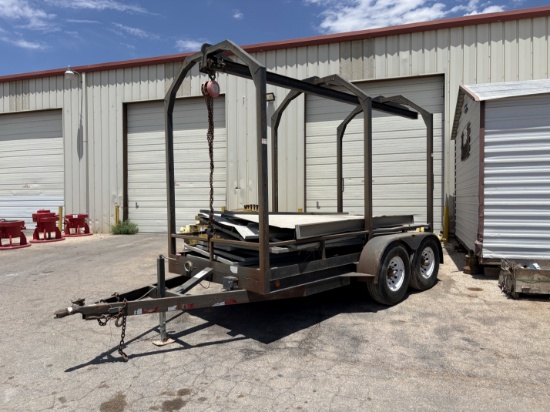 12 X 6 T/A Bumper pull monorail trailer