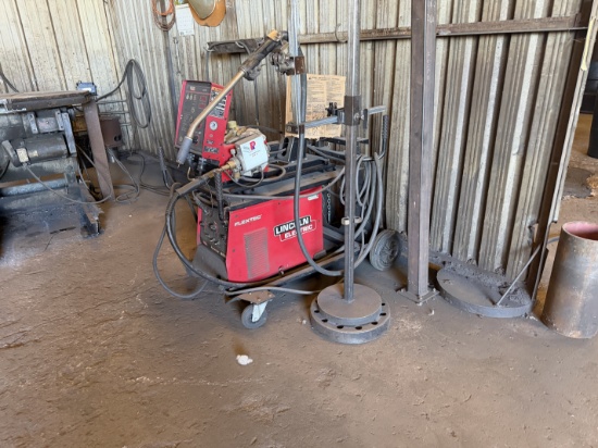 Lincoln Electric FlexTec 450 Welder & LN-10 Wire Feeder & Bug-0 Track Stand