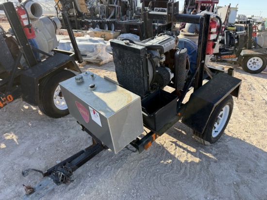 TSURUMI EPT5-150KD 6x6 TRASH PUMP P/B KOHLER 23.4-HP DIESEL ENGINE MTD ON S/A TRAILER