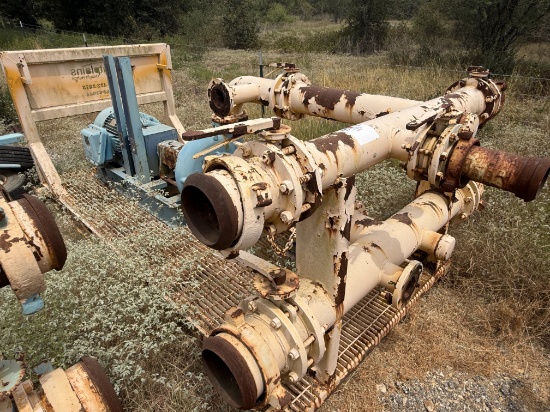 MUD HOG 8x6x14 CENTRIFUGAL PUMPS P/B 75-HP ELECTRIC MOTOR, SKIDDED