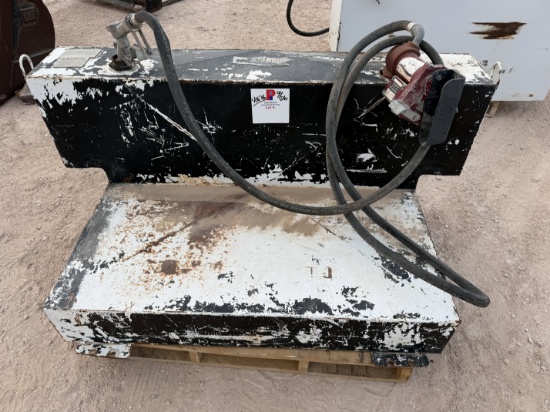 BETTER BUILT 100-GAL L-SHAPE FUEL TANK W/ FILLRITE PUMP & NOZZLE