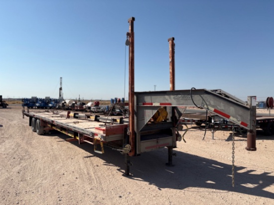 2007 DELTA TRAILERS 40 X 101 T/A GOOSENECK PIPE HANDLER TRAILER