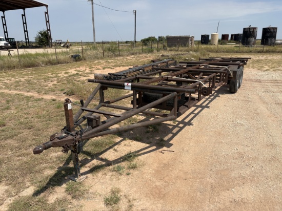 SHOPBUILT 30 x 80 T/A BUMPER PULL PIPE TRAILER