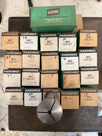 (21) Vintage(New Old Stock) Herdinge 16C COLLETS FOR LATHES & MILLING MACHINES
