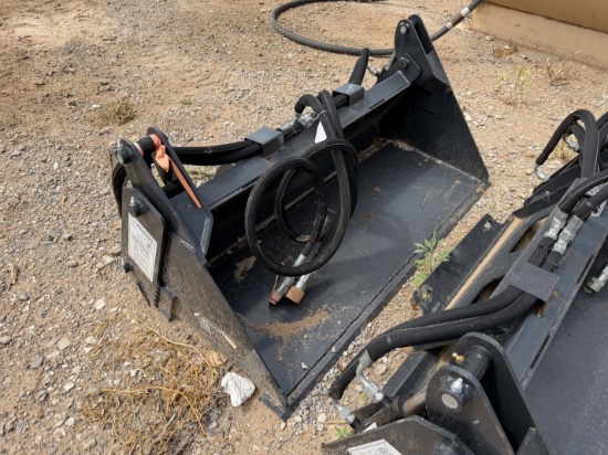 Unused 4-Way Mini Skid steer bucket