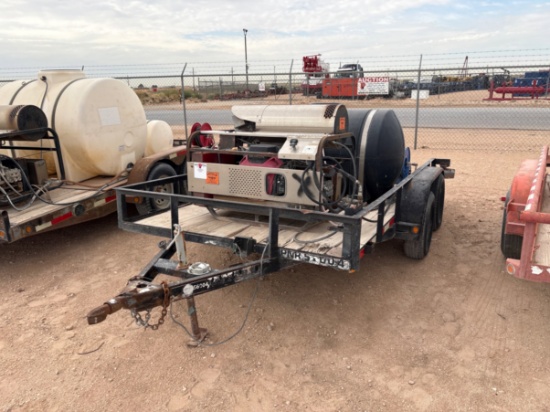 2011 LAMAR TRAILERS 12 X 6.5 T/A BUMPER PULL PRESSURE WASH TRAILER