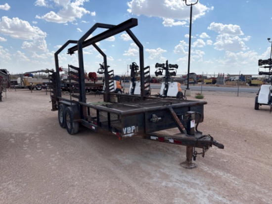 18 x 7 t/a bumper pull monorail trailer