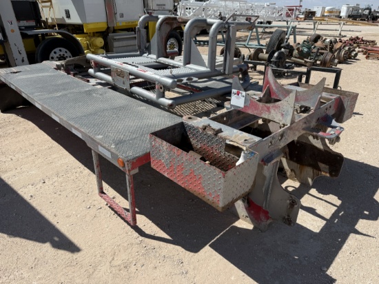 16L x 96W HD STEEL WINCH BED W/ HEADACHE RACK F/ WINCH, ROLLING TAILBOARD, & AIR SLIDE FIFTH WHEEL