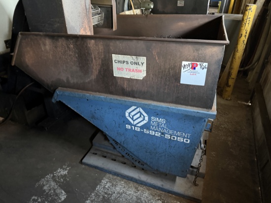 HIPPO HOPPER 3-4 CUYD SELF-DUMPING METAL HOPPER