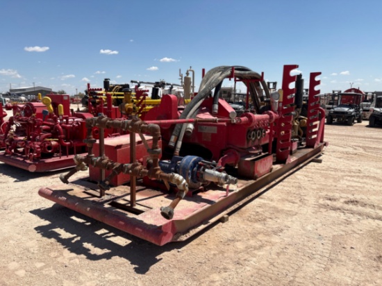 Gardner Denver PAH triplex pump, skidded