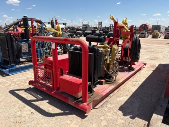 Evco 85-ton power swivel unit, skidded