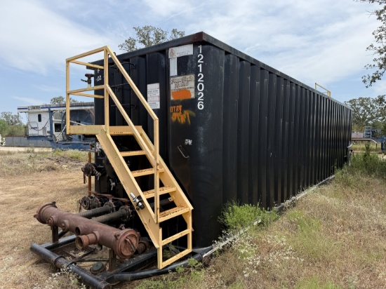 500 Bbl Open Top Frac Tank Trailer W/ Gas Buster, Catwalk, & Folding Handrails