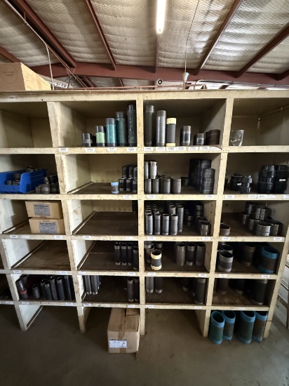 Section Of (100+) Mostly Sch-40 2 Thru 4 Pipe Nipples Some Heavy Wall