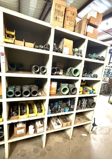 Section Of (60+) Mostly Heavy Wall 2k Wp Pipe Fittings, Forum 2 1,500# Wp Valves, Some Pvc Caps