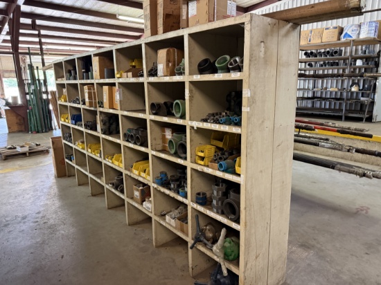 14 x 2 x 7 42-BIN WOOD PARTS SHELF
