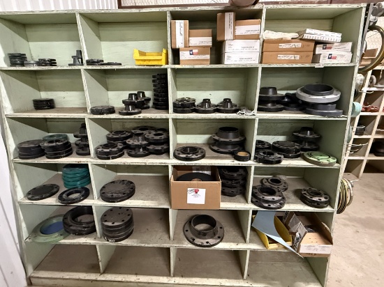 SECTION OF (60+) 1 Thru 8 BUTT WELD FLANGES W/ SOME FLANGE INST KITS