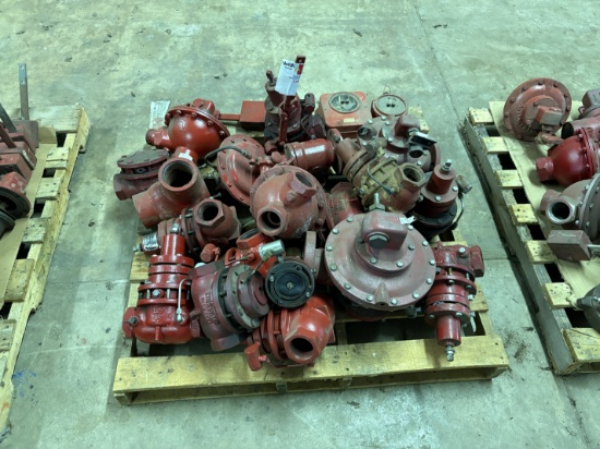 Pallet of (16) assorted Kimray 2 & 3 ball & check valves