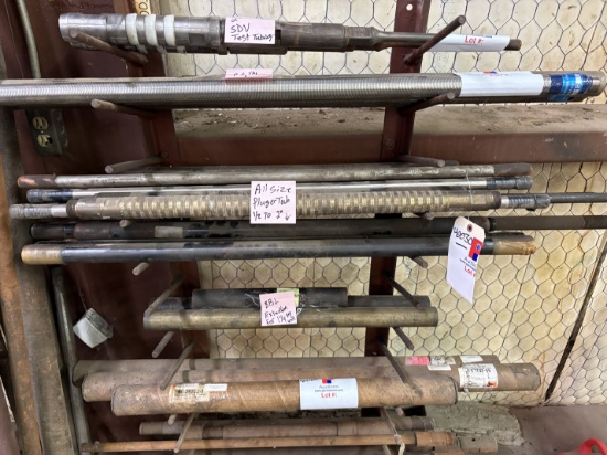 (21) assorted 1/2 to 2 plunger tubes & (3) hvy wall BBL extensions