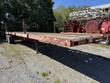 2008 LUFKIN 40L X 102W T/A OILFIELD FLOAT FLATBED TRAILER