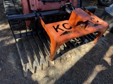 KC 75" SKID STEER ROOT RAKE GRAPPLE