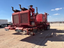 NRG double pumper unit mtd on T/A trailer chassis (Incomplete)