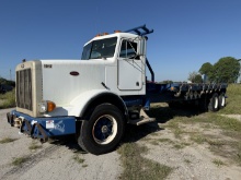 1990 PETERBILT 357 T/A 23 HEAVY DUTY FLATBED WINCH TRUCK