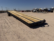 SHOPBUILT 40 X 8 T/A FLATBED Oilfield FLOAT TRAILER
